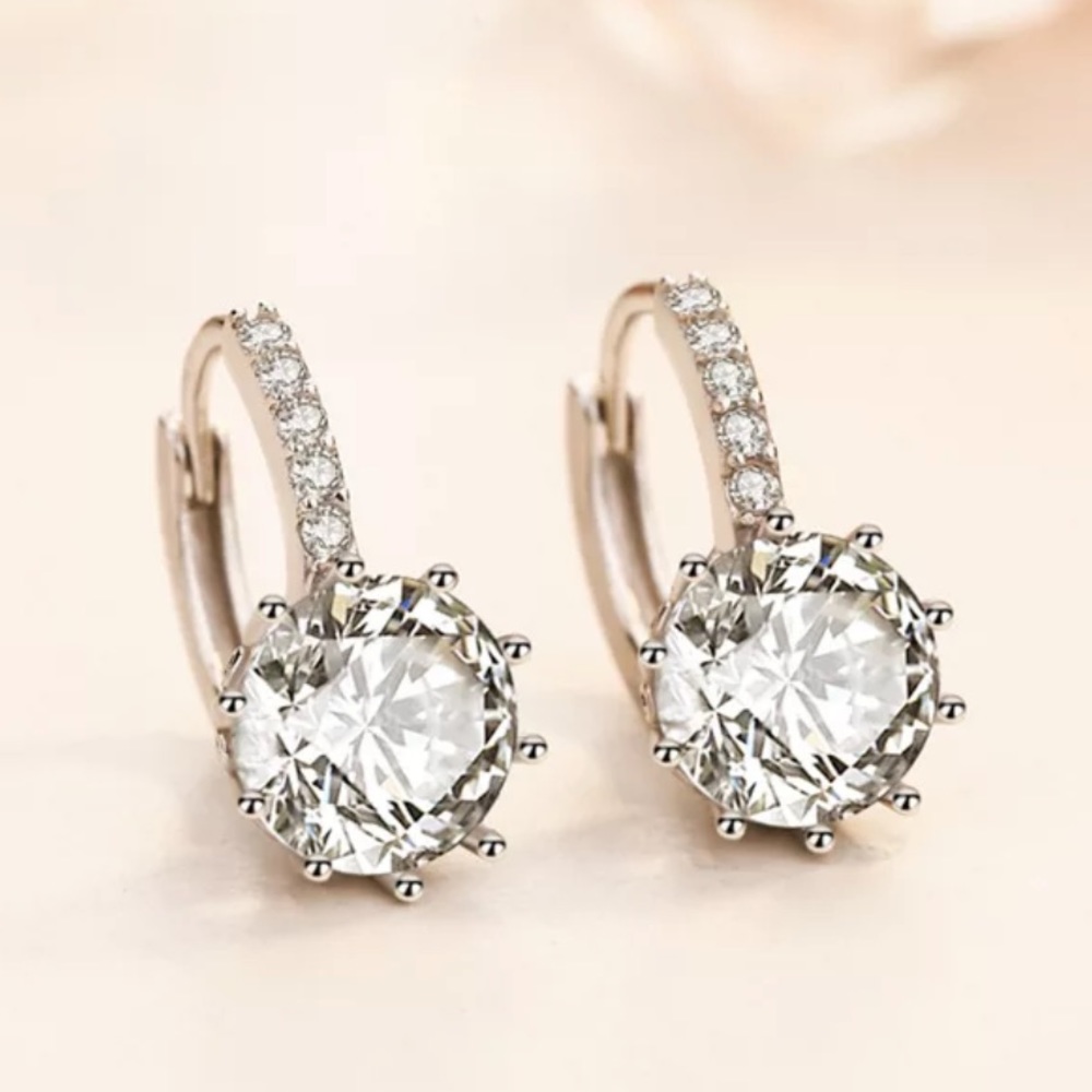 STERLING SILVER CLASSIC EARRINGS - Picture 4 of 4